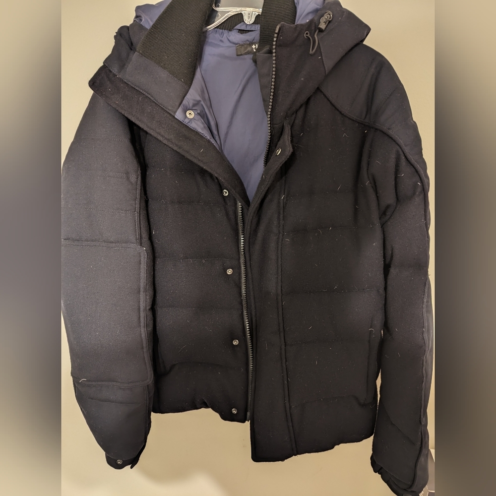 Uniqlo wool puffer, down filled